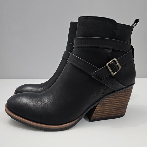 NEW Korks Kork Ease Heidi Ankle Bootie Womens 9.5 Black Block Heel Fall Everyday - Picture 14 of 14